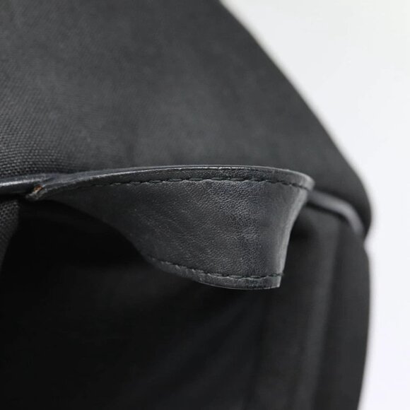 SAINT LAURENT Classic Hunter Backpack Canvas Black Silver Auth yk14364V - Picture 10 of 15